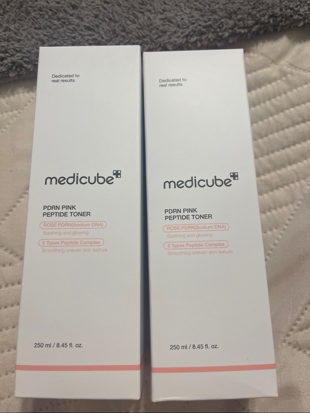 Medicube PDRN Pink Peptide Toner — Pink- 2 full size bottles both NIB
